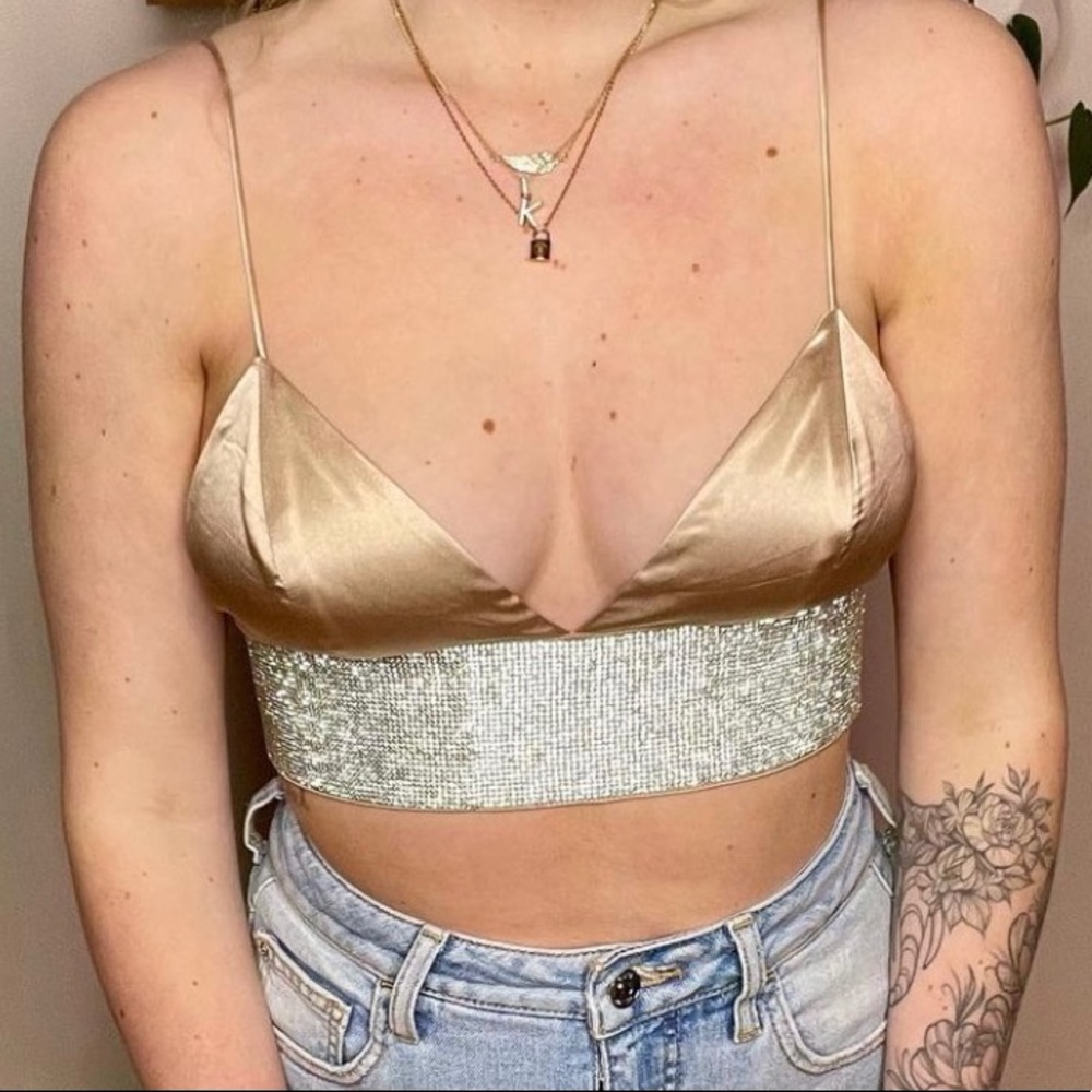 MESHKI Ilona Diamond Bralette